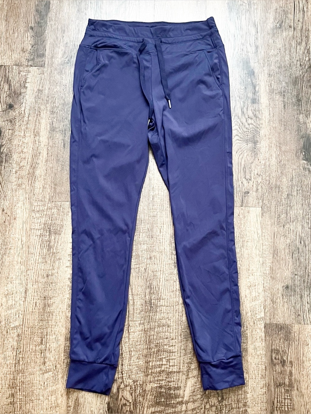 Halara Women’s Large Tall Navy Drawstring Performance Full Length Jogger Pants